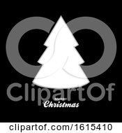 Poster, Art Print Of Christmas Tree Swithe Silhouette And Text