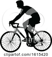 Poster, Art Print Of Bicycle Riding Bike Cyclist Silhouettes