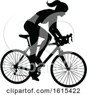 Poster, Art Print Of Bicycle Riding Bike Cyclist Silhouettes