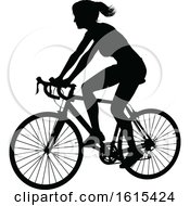 Bicycle Riding Bike Cyclist Silhouettes by AtStockIllustration