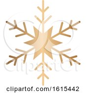 Gold Winter Christmas Snowflake