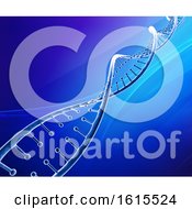 Poster, Art Print Of 3d Medical Background With Dna Strand