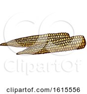 Clipart Of Sketched Baby Corn Royalty Free Vector Illustration by Vector Tradition SM