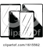 Poster, Art Print Of Cell Phones And Tablets