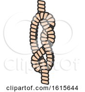 Clipart Of A Rope Knot Royalty Free Vector Illustration