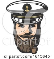 Poster, Art Print Of Captain Smoking A Pipe
