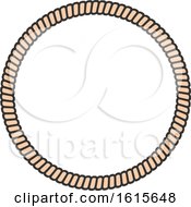 Clipart Of A Rope Frame Royalty Free Vector Illustration