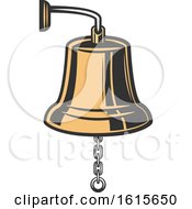 Clipart Of A Bell Royalty Free Vector Illustration by Vector Tradition SM