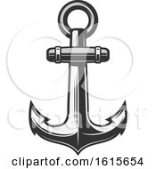 Clipart Of A Nautical Anchor Royalty Free Vector Illustration