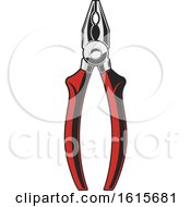 Clipart Of A Pair Of Pliers Royalty Free Vector Illustration