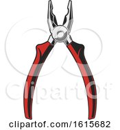 Clipart Of A Pair Of Electric Pliers Royalty Free Vector Illustration