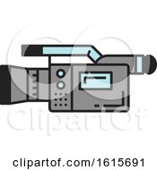 Clipart Of A Video Camera Royalty Free Vector Illustration by Vector Tradition SM
