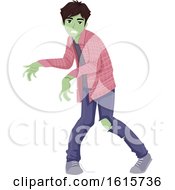 Poster, Art Print Of Teen Boy Zombie Illustration