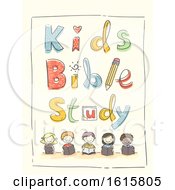 Poster, Art Print Of Kids Bible Study Illustration