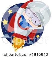 Kid Boy Aerospace Engineer Illustration