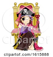 Poster, Art Print Of Kid Girl Pirate Princess Illustration