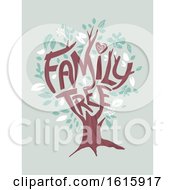 Poster, Art Print Of Tree Family Illustration