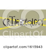 Criminology Lettering Design Illustration