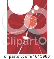 Poster, Art Print Of Hand Wine Glass Illustration