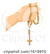 Hand Rosary Illustration