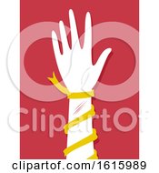 Poster, Art Print Of Hand Self Harming Awareness Illustration