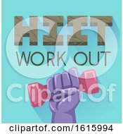 Poster, Art Print Of Hand Workout Dumbbell Illustration