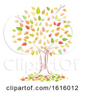 Poster, Art Print Of Tree Autumn Season Illustration