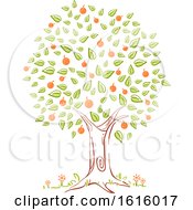 Poster, Art Print Of Tree Spring Season Illustration