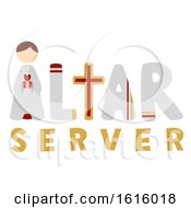 Poster, Art Print Of Altar Server Illustration