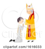 Stickman Priest Ordination Illustration by BNP Design Studio