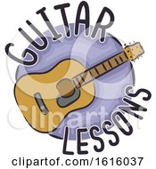 Poster, Art Print Of Guitar Lessons Illustration