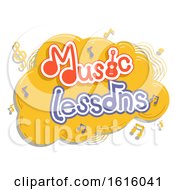 Music Lessons Notes Illustration