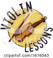 Poster, Art Print Of Violin Lessons Icon Illustration