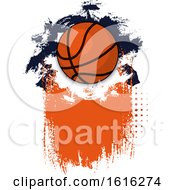 Poster, Art Print Of Grungy Basketball Design
