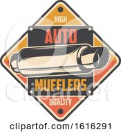 Clipart Of A Retro Automotive Repair Design Royalty Free Vector Illustration