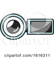 Clipart Of A Video Camera Royalty Free Vector Illustration