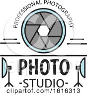 Clipart Of A Shutter Design Royalty Free Vector Illustration