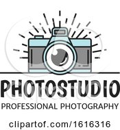 Clipart Of A Camera Design Royalty Free Vector Illustration