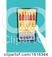 Poster, Art Print Of Hand Refrigerator Beers Illustration
