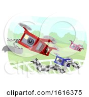 Drone Race Illustration by BNP Design Studio