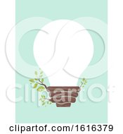 Poster, Art Print Of Light Bulb Tree Illustration