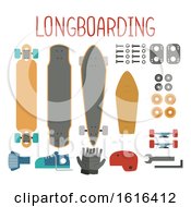 Longboard Elements Illustration