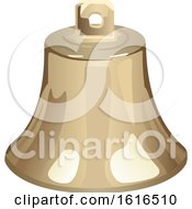 Clipart Of A Christmas Bell Royalty Free Vector Illustration by dero