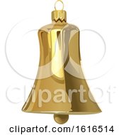 Clipart Of A Christmas Bell Royalty Free Vector Illustration