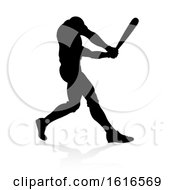 Poster, Art Print Of Baseball Player Silhouette