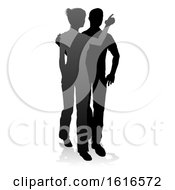 Poster, Art Print Of Young Couple People Silhouette