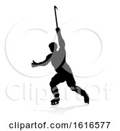 Poster, Art Print Of Silhouette Ice Hockey Player