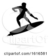Poster, Art Print Of Surfer Silhouette