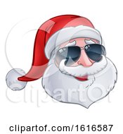 Poster, Art Print Of Christmas Santa Claus Wearing Sunglasses