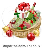Poster, Art Print Of Christmas Hamper Gift Basket